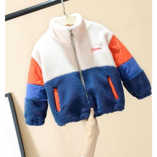 Baby Boys Winter Jackets Lambs Wool Coats Kids Warm Jackets Berber Fleece Children Outerwear Boys Girls Loose Overcoat MD20349