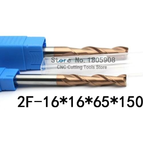 1PCS HRC60 Long carbide alloy cutter 2Flute 2F-16*16*65*150L tungsten steel milling cutter,CNC milling tools, CNC machine