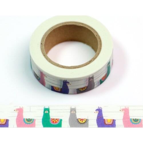 1pc Cute Hobbyhorse Animal Paper Masking Tapes Japanese Washi Tape Diy Scrapbooking Sticker tape, 15mm x 10m
