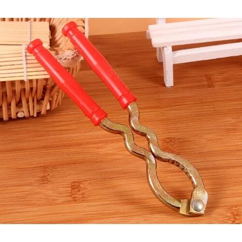 1PC Nutcracker Eco-Friendly Kitchen Tool Multi-Function Nut Cracker Sheller Walnut Cracker Plier Metal Opener Tools EKC 1439