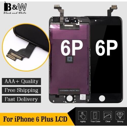 10PCS/LOT 5.5 For iPhone 6 Plus LCD Display Screen Replacement Touch Digitizer Assembly 100% Good Quality LCD No Dead Pixel