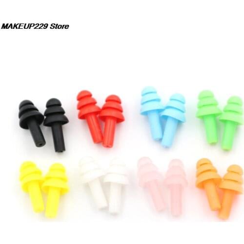 20pc/bag Anti Noise Snore Earplugs Silicone Ear Plugs Comfortable For Study Sleep Random Color