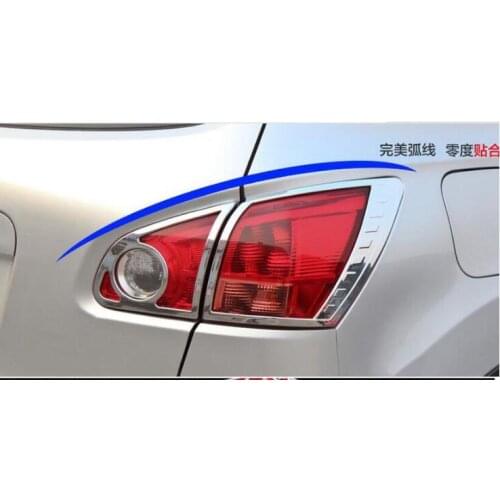 Accessories Abs Chrome Rear Lamp Cover Strips Tail Light Cover Car Styling 2008 FOR Nissan Qashqai