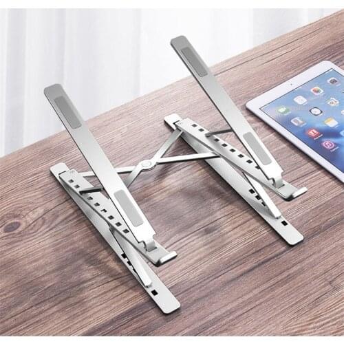 Nuoxi N8 Aluminum Alloy Portable laptap stand Aluminum Alloy Notebook Bracket Lifting Cooling Holder Non-slip Portable Computer