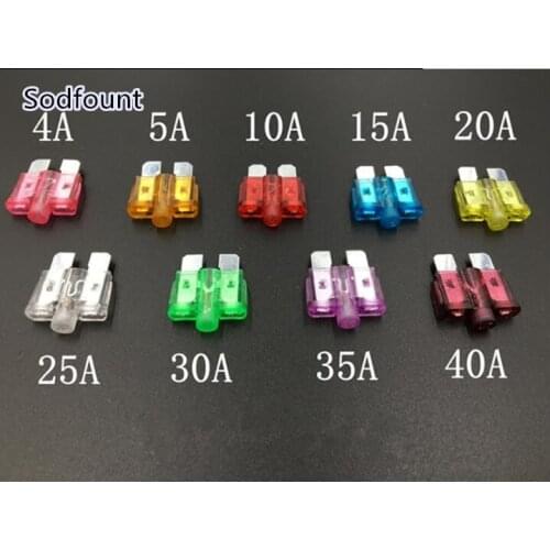Medium Size Automotive Fuse With Indicator Light Pilot Lamp 4A-40A Medium Fuse With Fusing indication