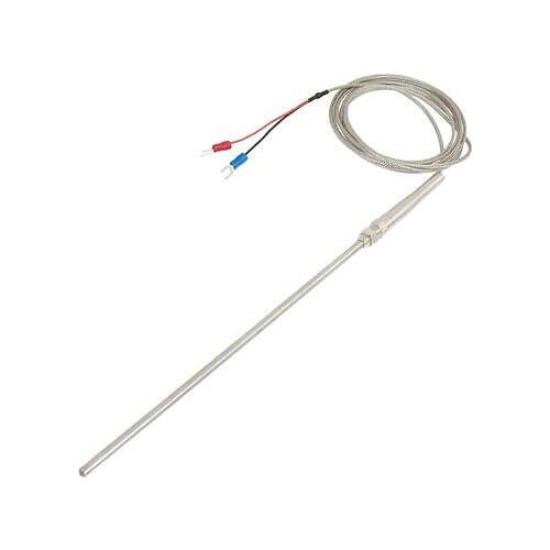 200mm x 5mm Steam Measuring K Type Thermocouple Probe 2 Meters