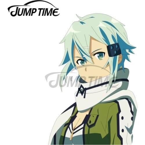 JumpTime 13 x 6.5cm For Sinon Sao Personality Vinyl Car Sticker Air Conditioner Motorcycle Waterproof VAN Decoration Decal