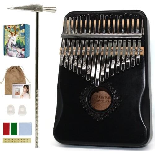 Kalimba 17 Keys Thumb Piano Mahogany Body Musical Instrument Music Box Africa Finger Piano Machine Instrumento Gift