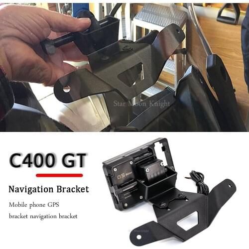 Fit FOR BMW C400GT C 400 GT C400 GT Navigation Bracket Windshield Mount GPS Smartphone Holder Motorcycle Accessories