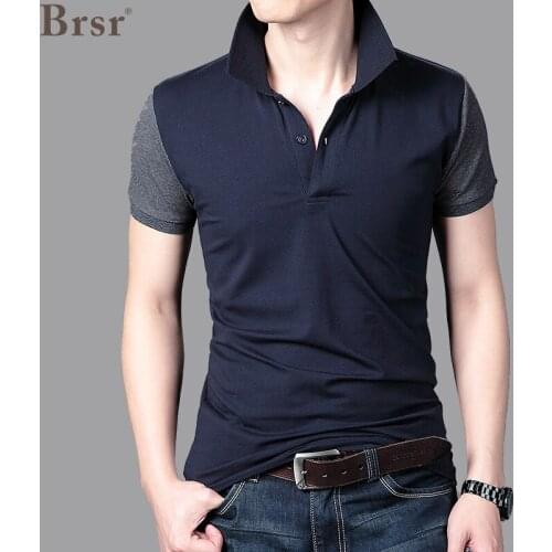 Summer Mens Short-sleeved Lapel Casual Loose Polo T Shirt For Men Solid Color Young And Middle-aged Top Half-sleeved T-shirt