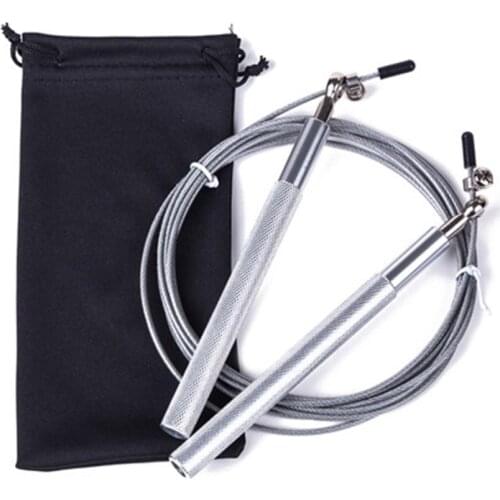 Metal Bearing Handle Adjustable Jump Rope Aluminum Handle Wire Rope