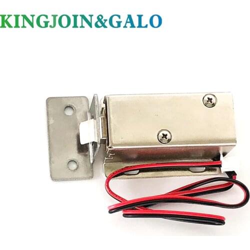 12V DC Mini Small Solenoid Lock Electromagnetic Electric Control Cabinet Drawer Lock Intelligent Auto Lock Home Improvement