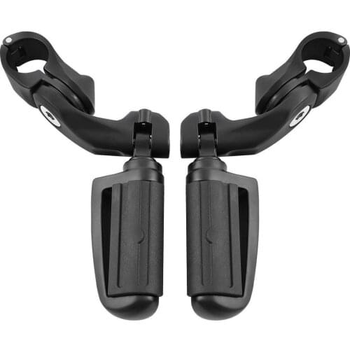 Motorcycle 1 1/4" 32mm Short Angled Highway Engine Guard Pegs Mount Footpeg For Harley Touring Street Glide Road King