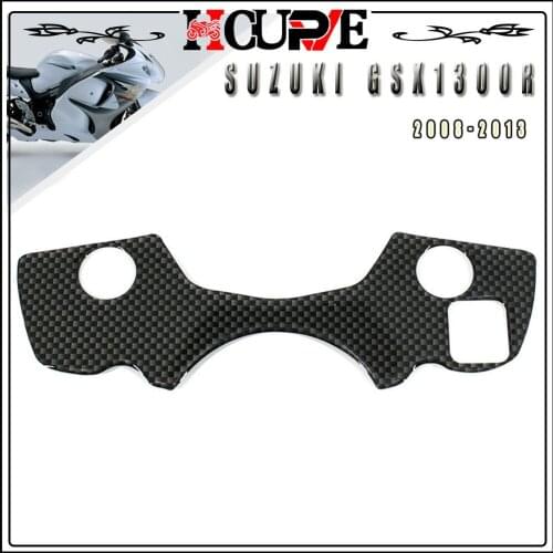 Motorcycle Carbon Fiber Decal Sticker Pad Triple Tree Top Clamp Upper For SUZUKI GSX1300R GSX 1300R HAYABUSA 2008-2013