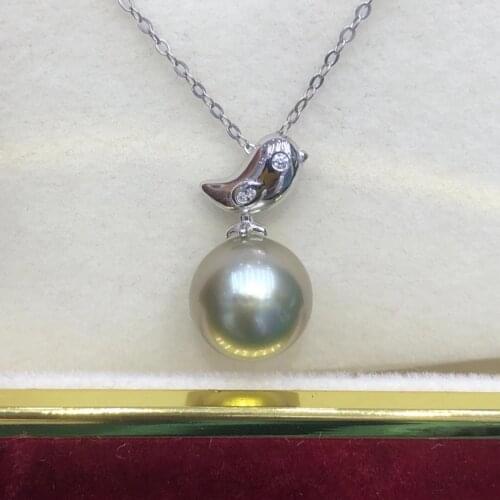 Cute Bird Design 925 Sterling Silver Pendant Base Settings Mountings Findings Parts for Pearl Crystal Jade Agate 5pcs/lot