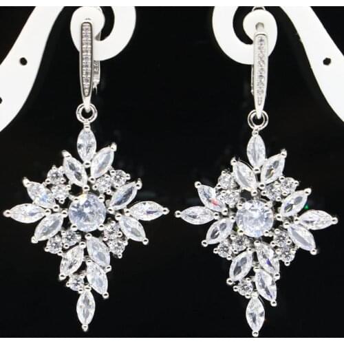 44x27mm Stunning Created Rich Blue Violet Tanzanite For Womans Wedding Silver Pendant