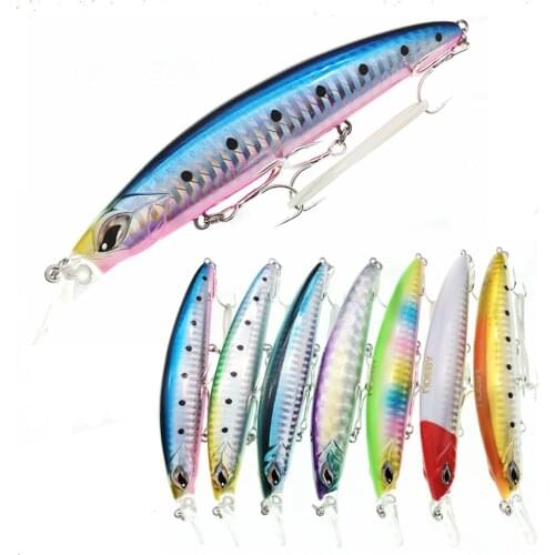 NOEBY 4pcs NEW 9497 Floating Minnow Fishing Lure 19g/110mm 4colors Depth 0-1.0m Artificial Bait 3D Eyes Fishing Tackle