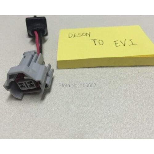 Free shipping 4 pcs fuel injector connector plugs female nippon TO Ev1 fuel injectors connector