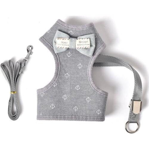 Pet Adjustable Walking Leash Set personalized safe and comfort Dog Cat Harness Vest for Puppy Small Medium Dogs pet Supplies