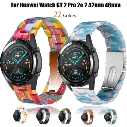 22mm Resin Strap For Huawei Watch GT 2 /2 Pro/2e Bracelet Replacement Watchband for Huawei Watch GT 2 46mm Wristbelt Accessories