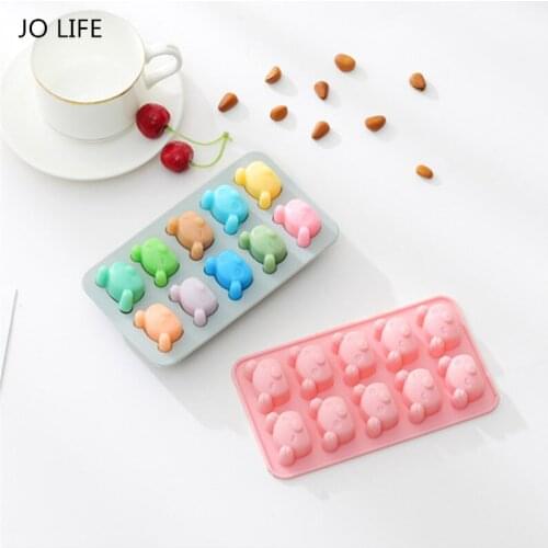JO LIFE Cartoon Bear Silicone Cake Decoration Mold Baking Tool Cake Moulds Chocolate Candy Gummy Jelly Mold