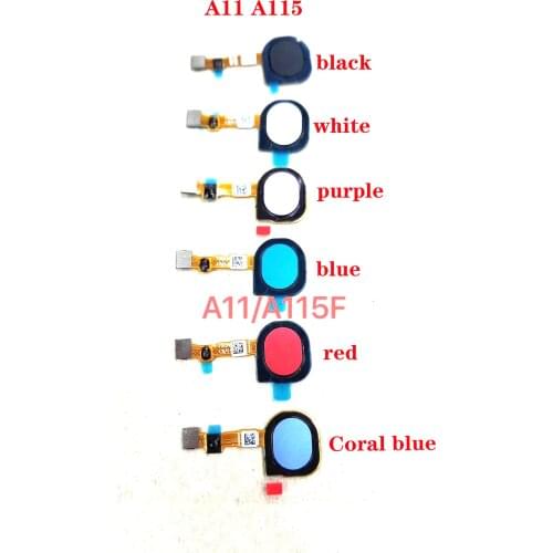 For Samsung Galaxy A11 A115 touch ID Fingerprint Sensor scanner Home Return Key Menu Button Flex Cable Ribbon