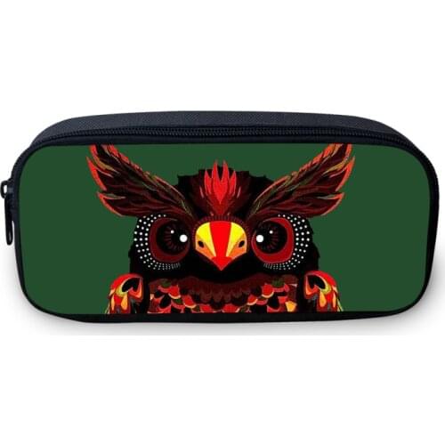VEEVANV Cute Owl 3D Printing Pencil Case Women Small Cosmetic Bags Makeup Case Teenager Fashion Animal School Pouch Storage Bags