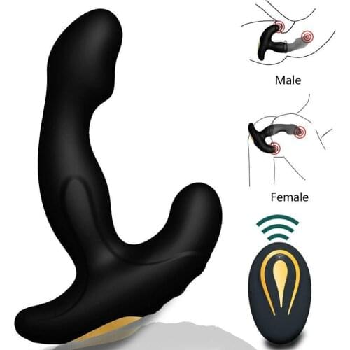 Prostata Massager Dildo Vibrator Anal Plug Male Gay Sex Toys For Men Stimulator Soft Silicone Wireless Couples Double Vibration