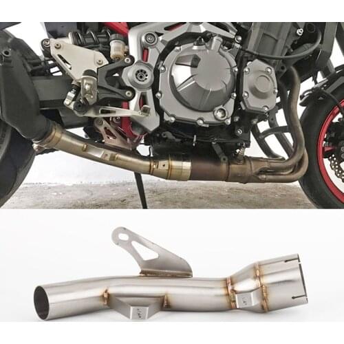 For Z900e Z900 2017 - 2020 2019 Motorcycle Exhaust Mid Link Pipe Escape Modified Catalyst Delete Eliminator Enhanced
