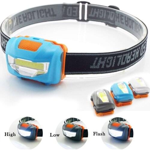 Mini high power led bright COB headlamp flashlight AAA head light torch lampe frontale headlight lantern for camping fishing T1