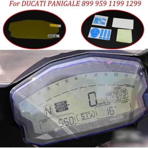 Moto Cluster Scratch Protection Film Instrument Dashboard Cover Guard TPU Blu-ray for ducati panigale 899 959 1199 1299