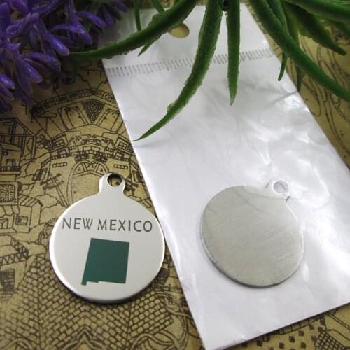 10pcs--"New Mexico map"stainless steel charms 5 styles for choosing DIY Charms for necklace bracelets