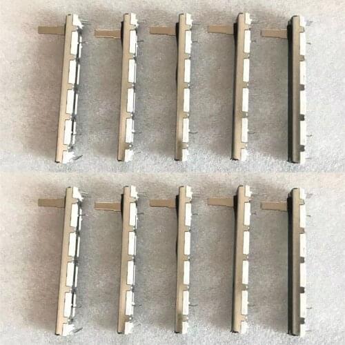 10pcs/lot double mixer fader 75mm stroke 60mm A20Kx2 A20K A203 for Yamaha MG166CX-USB potentiometer Slide switch handle 20mm