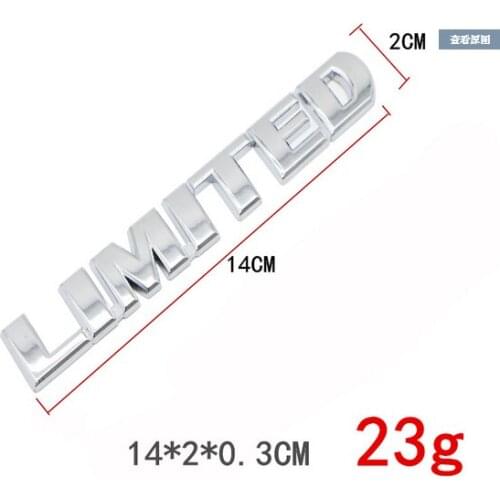 3D Silver Metal LIMITED Off-road 4X4 Auto Trunk Emblems Badge Decals Sticker Car Accessories