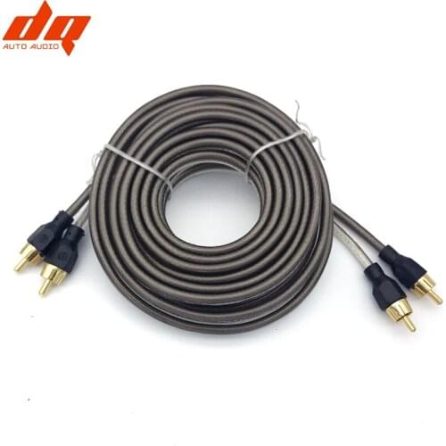 2RCA to 2 RCA Male to Male Audio Cable Gold-Plated RCA Audio Cable 5m for Home Theater DVD TV Amplifier CD Soundbox High Quality
