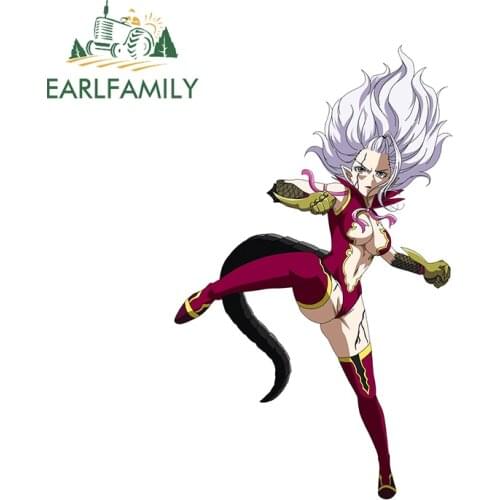 EARLFAMILY 13cm x 8cm for Fairy Tail Mirajane Strauss Car Stickers Waterproof Simple Decals Surfboard Motorcycle Decor Car Goods