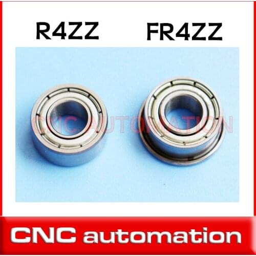 5pcs R4ZZ shielded bearing inch series 6.35 x15.875 x 4.98mm miniature ball bearing FR4ZZ Flange Bearing 1/4*5/8*0.196"