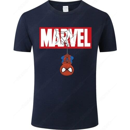 Marvel T shirt Men Women Cotton Tee Funny Spiderman Print T-Shirt Summer Fashion Cool Camisetas Hombre Streetwear Clothing J92