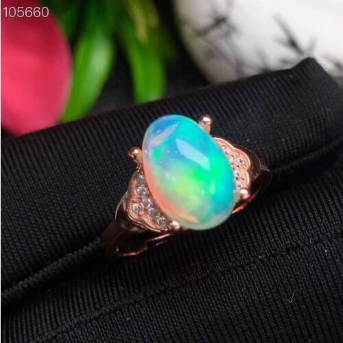 Newe Coming 100% Natural and Real Opal Ring 925 sterling silver Opal Ring Pure High Quality