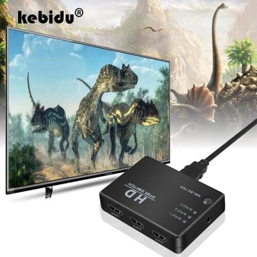 3 Port HDMI-compatible Switcher with Remote HDMI-compatible Switcher with IR Remote Controller for PS3 360 Xbox HDTV DVD