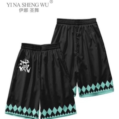 Summer Japan Retro Kimonos New Printing Beach Pants Shorts Plus-sized Menswear Loose Shorts Japanese Male Harajuku Casual Shorts