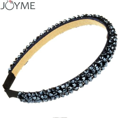 Fashion Crystal Beaded Rhinestone Headband Hairbands Tiaras Headwear Wedding Hair Band Accessories For Girl Women Jewelry