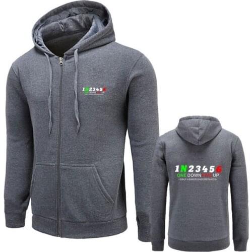 1N23456 Motorcycle Mens Sweatshirts Winter Youth Biker Hooded Sportwear Climbing Hiking Male Zipper Hoodies Cardigan Jackets