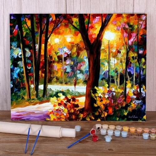 The Soul Night DIY Paint By Numbers Complete Kit Oil Paints 40*50 Paiting By Numbers Home Decor For Adults Wholesale Art