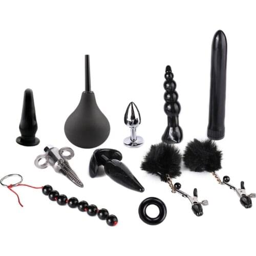 10 Pieces/set Sex Games Masturbator Exotic Accessories Safe Silicone Kits Sex Bondage Toys Set for Couples Womens Mens