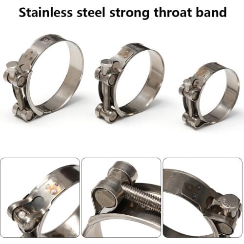 Stainless Steel Strengthens The Clamp Hose Clamp Circular Air Water Pipe Fuel Hose Clips Of Water Pipe Fasteners Clamps 20 Sizes