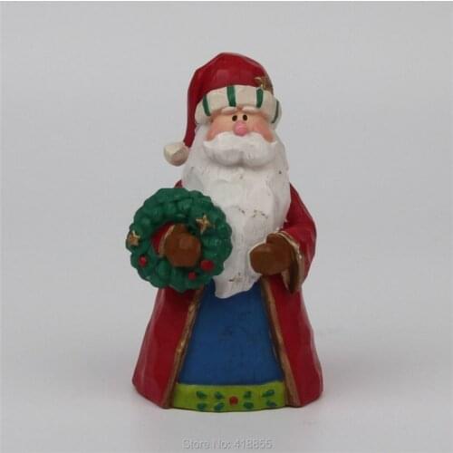 PRZY New Year 3D Santa Claus Soap Mold Candle Mould Christmas Wreath Cake Decoration Resin Silicone Rubber Eco-friendly