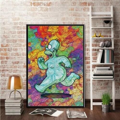 The Simpson Poster Simpson Cartoon Posters and Prints Canvas Painting Wall Art Picture for Living Room Home Decor wall art