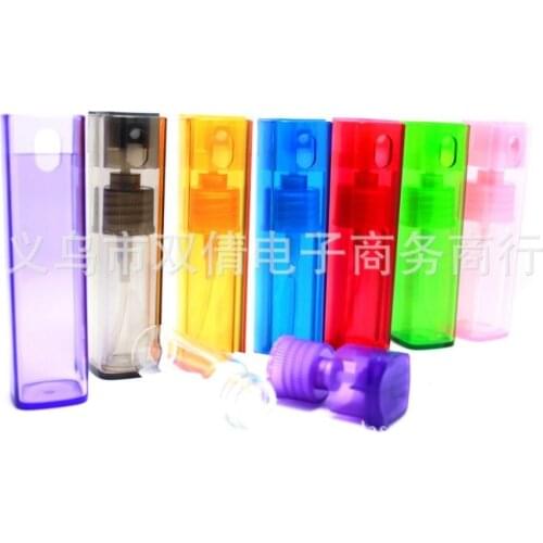 Wholesale SP11-10ML Plastic Tube Perfume Bottle Glass Empty Nozzle Spray Bottle 100PCS/LOT