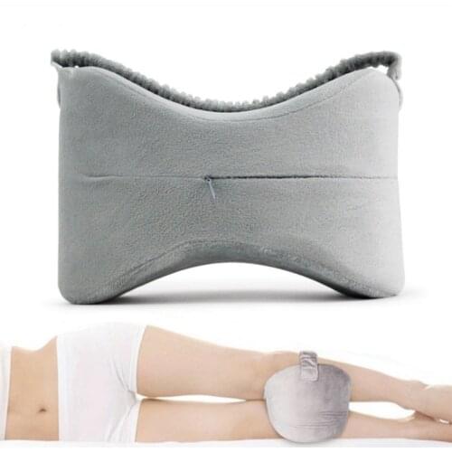 Memory Foam Knee Pillow Leg Cushions Side Sleeper Body Pillows Travel Under Knee Sleeping Gear Sciatica Pain Relief Back Massage